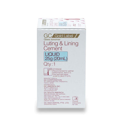 GC Gold Label 1 LIQUID 25G | Dental Luting & Lining Glass Ionomer Cement