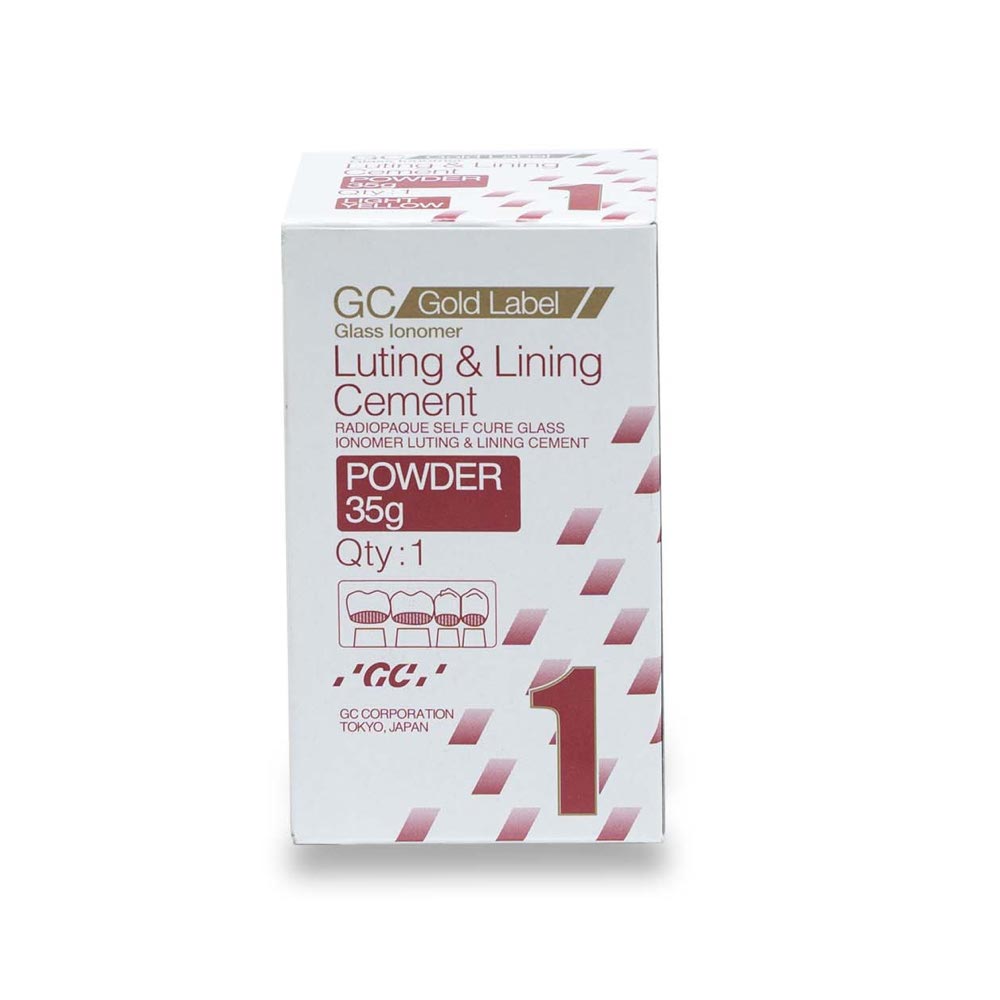 GC Gold Label 1 POWDER 35G | Dental Luting & Lining Glass Ionomer Cement