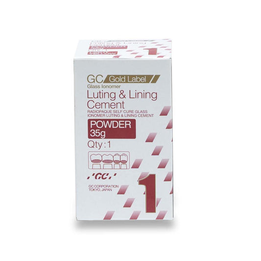 GC Gold Label 1 POWDER 35G | Dental Luting & Lining Glass Ionomer Cement