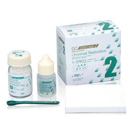 GC Gold Label 2 BIG Pack Glass Ionomer Restorative Cement | Protects Against Secondary Caries