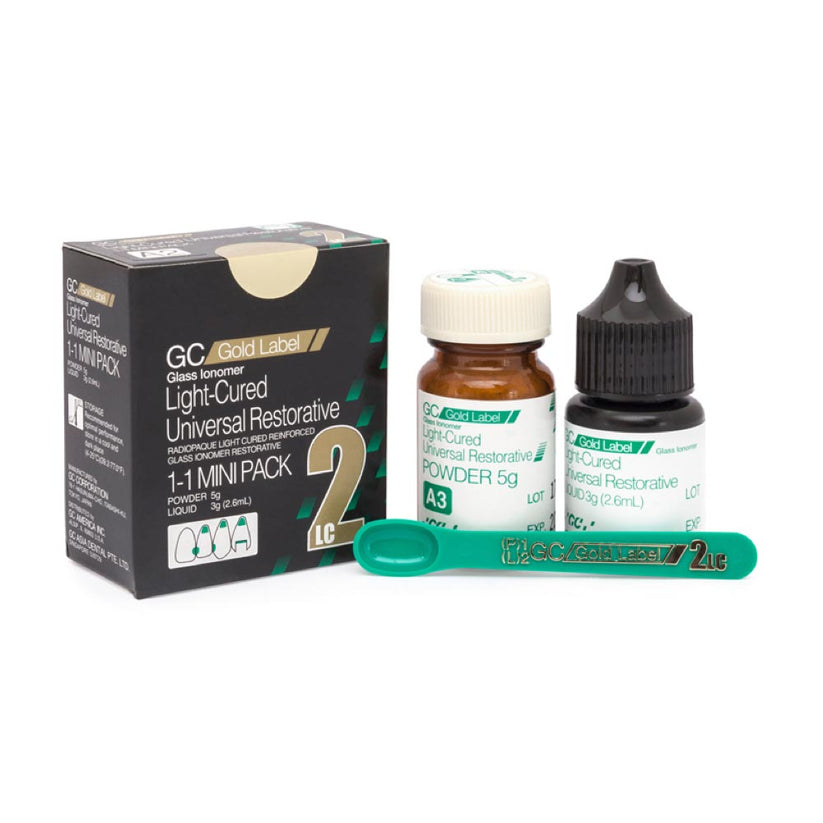 GC Gold Label 2 LC MINI Pack | Light-Cured Glass Ionomer Restorative ...