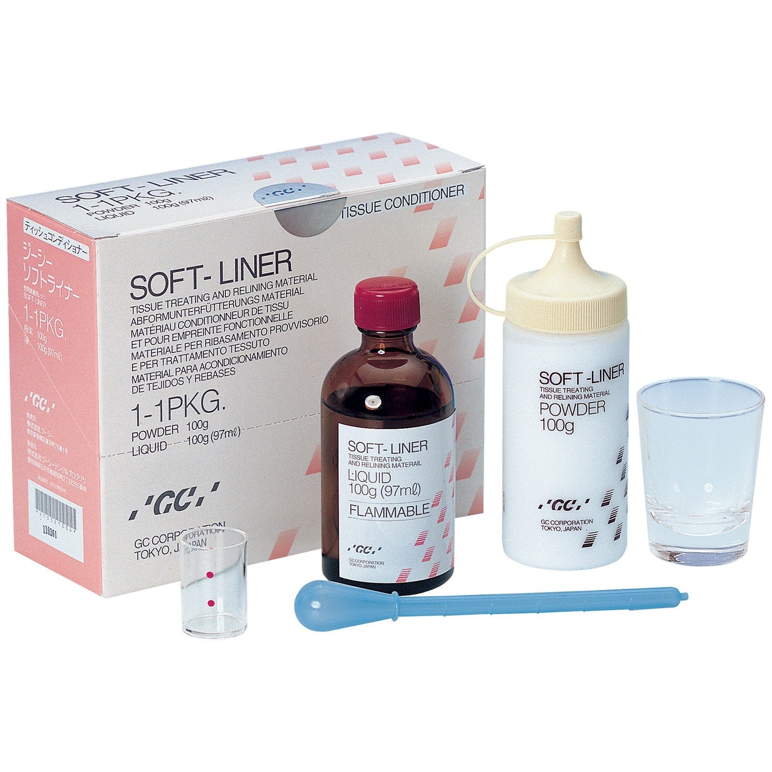 Rectangular Soft Line GC Soft Liner | Denture Relining Material – amplemeds