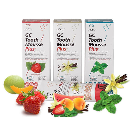 GC Tooth Mousse Plus | Remineralising Sugar-Free Dental Topical Paste, Containing Calcium and Phosphate, With Fluoride.