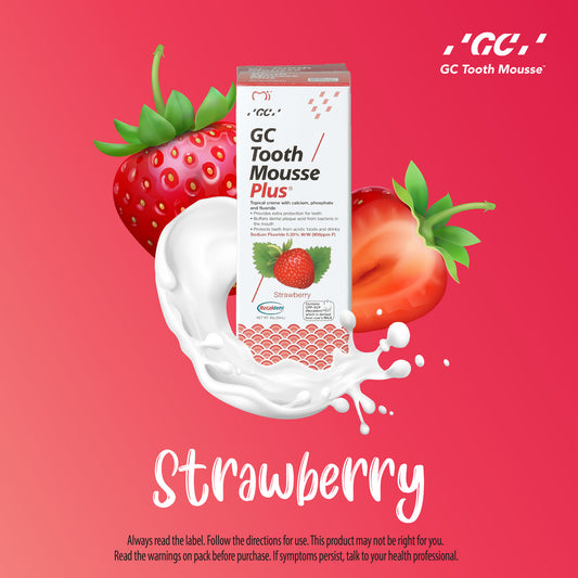 GC Tooth Mousse Plus | Remineralising Sugar-Free Dental Topical Paste, Containing Calcium and Phosphate, With Fluoride.