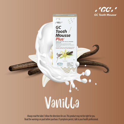 GC Tooth Mousse Plus | Remineralising Sugar-Free Dental Topical Paste, Containing Calcium and Phosphate, With Fluoride.