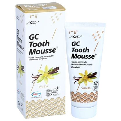 GC Tooth Mousse | Topical Dental Creme | Remineralising SUGAR-FREE Dental Topical Paste, Containing Bio-Available Calcium and Phosphate