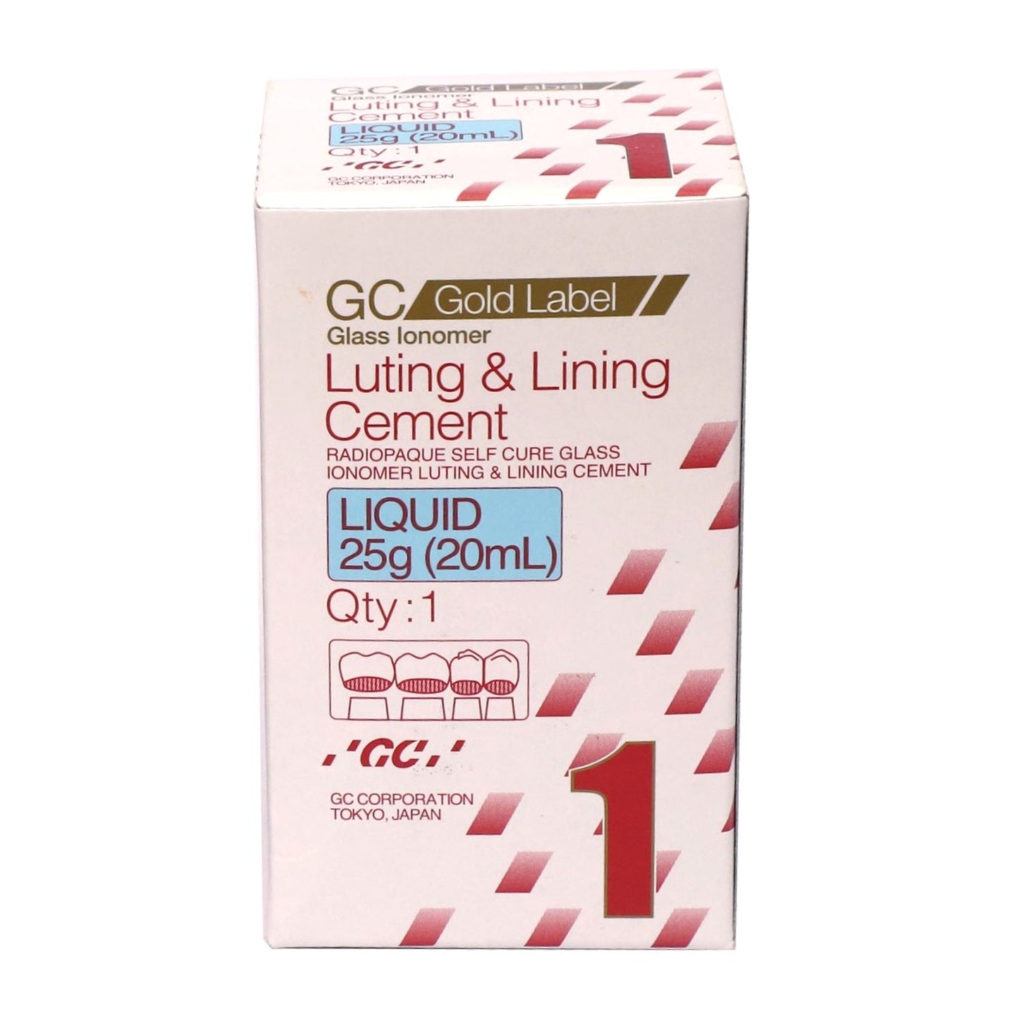 GC Gold Label 1 LIQUID 25G | Dental Luting & Lining Glass Ionomer Cement