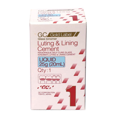 GC Gold Label 1 LIQUID 25G | Dental Luting & Lining Glass Ionomer Cement