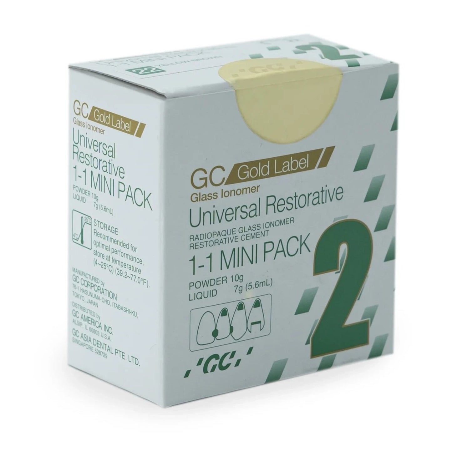 GC Gold Label 2 MINI Pack Glass Ionomer Restorative Cement