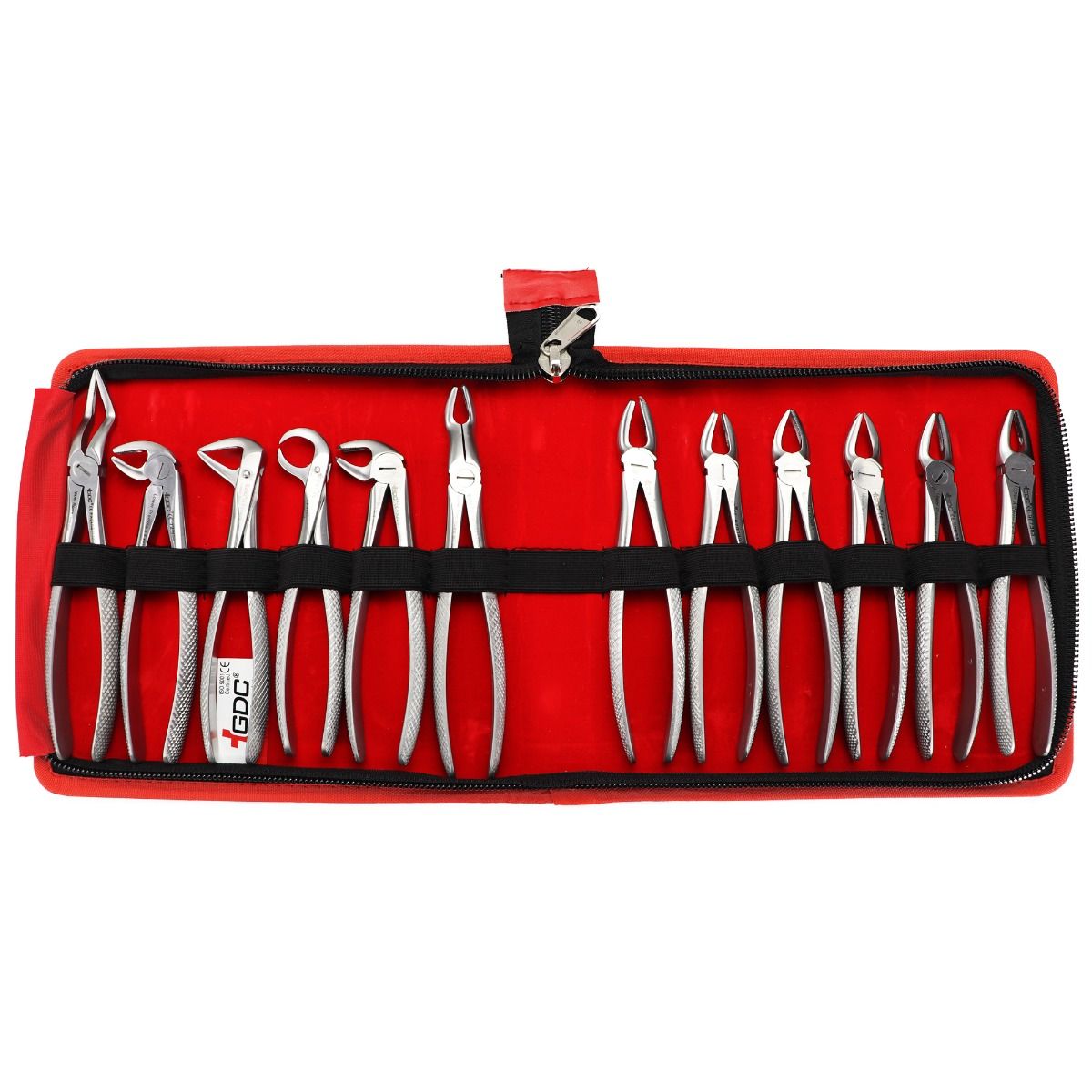GDC Extraction Forceps Kit | Set Of 12 | Forcep Set of 12 used to Extract the Tooth