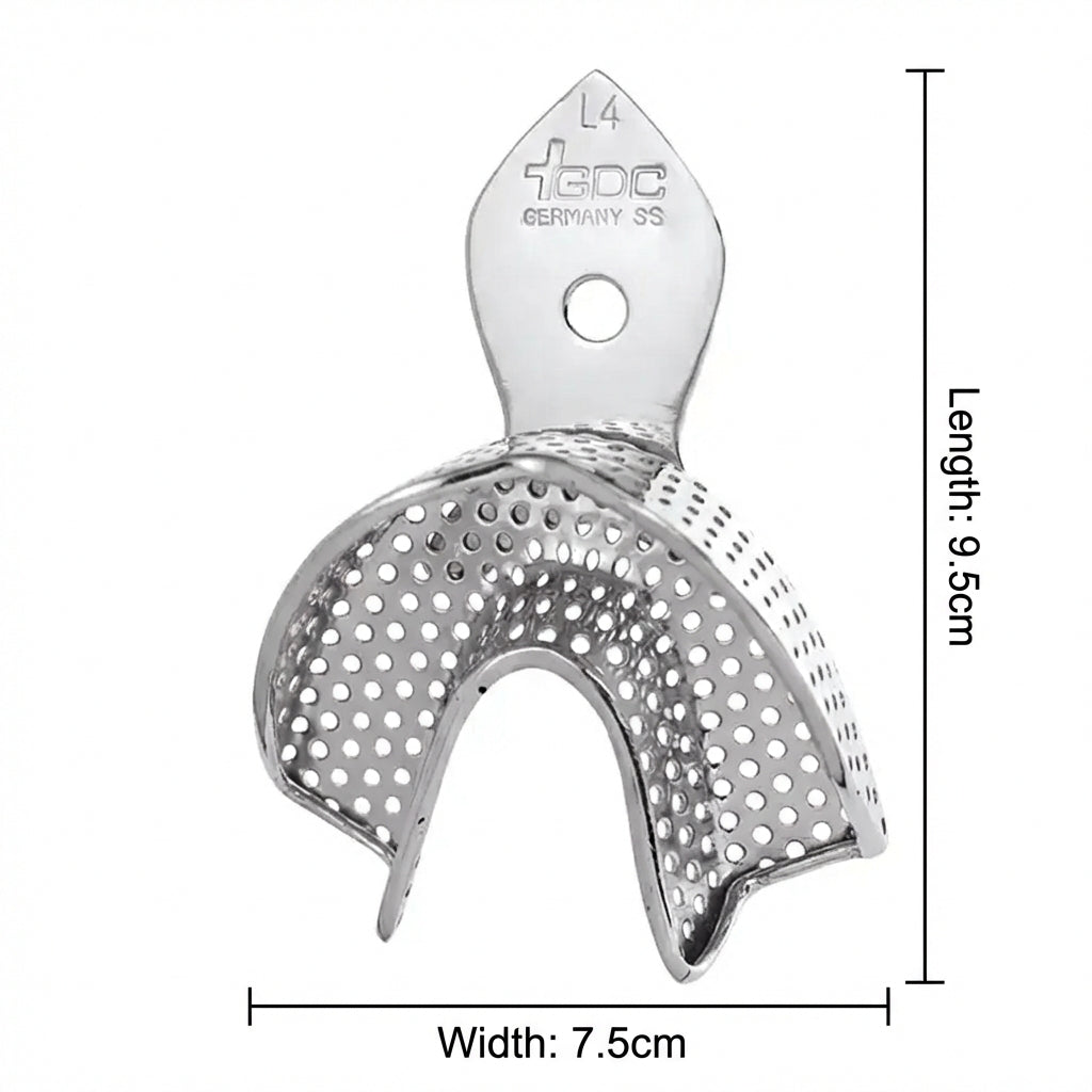 GDC Dentulous Perforated Impression Trays Lower 4 - ITRLDPL4