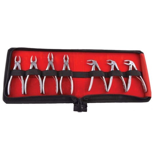 GDC Extraction Forceps Pedo Set Of 7 In Pouch - Standard - EFPSP7