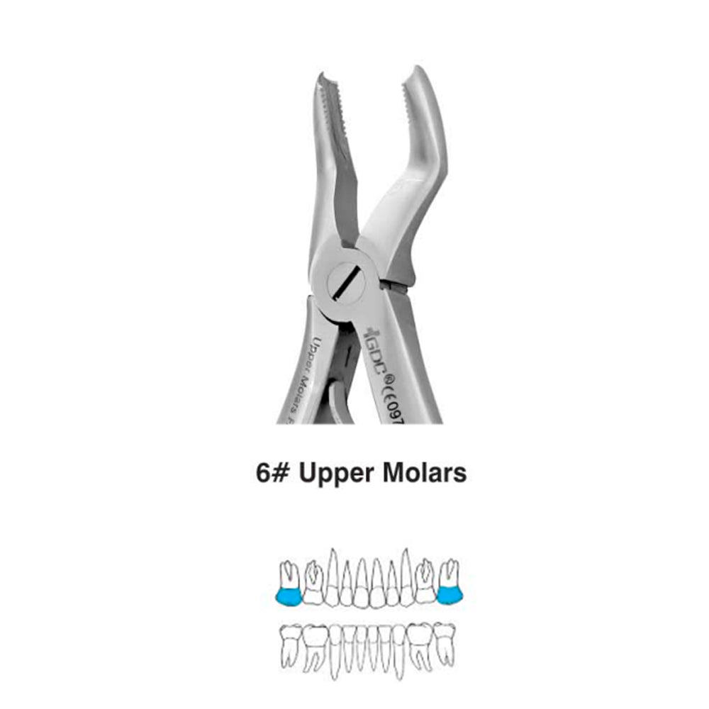 GDC Extraction Forceps Upper Molars Pedo Standard - FX6CS