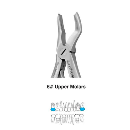 GDC Extraction Forceps Upper Molars Pedo Standard - FX6CS