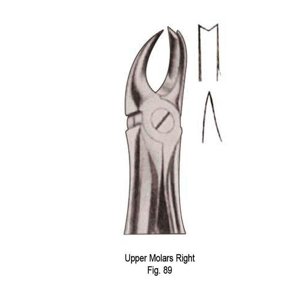 GDC Extraction Forceps Upper Molars Right FX89S | 89 Standard