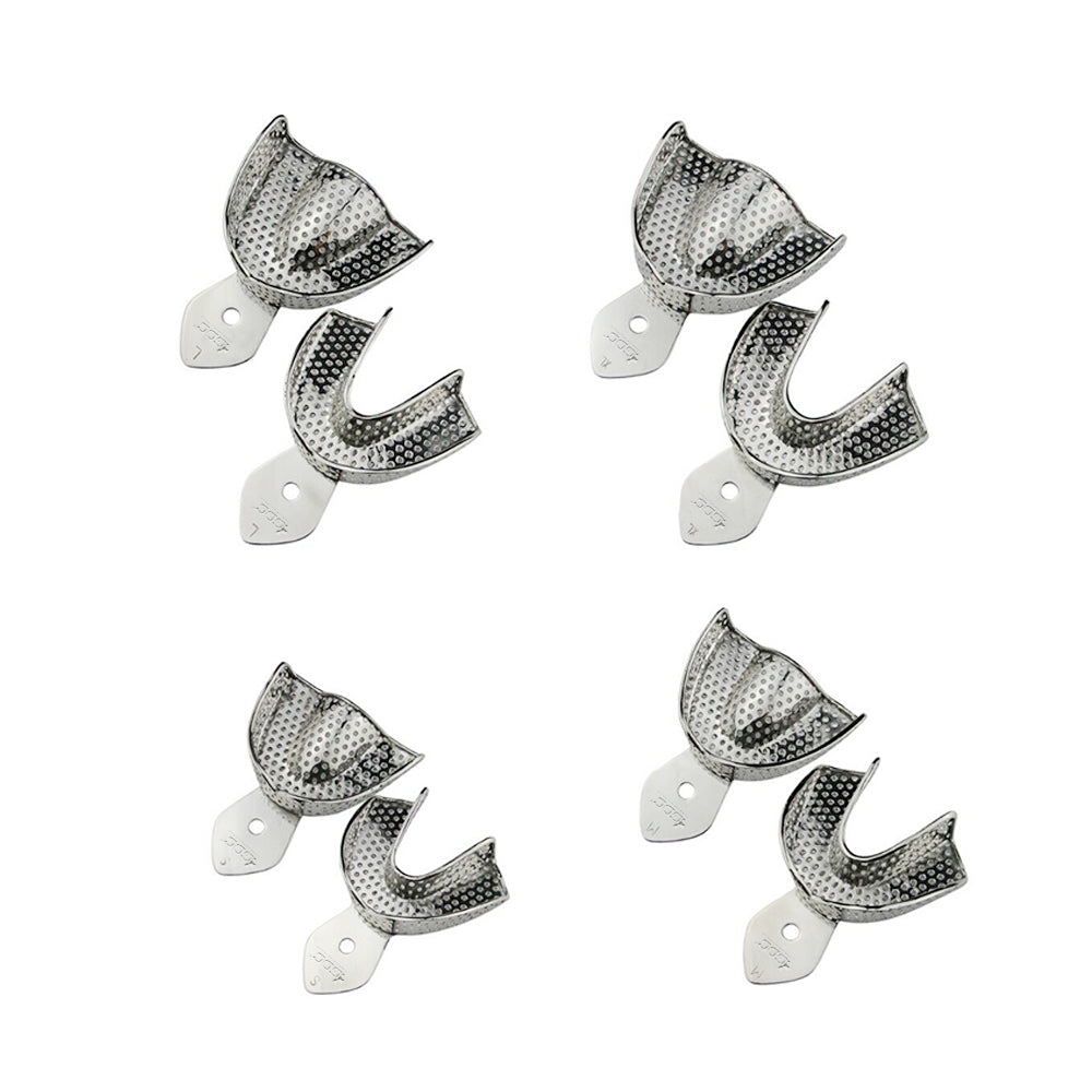 GDC Impression Tray Dentulous Perforated Kit Set of 8 - ITRLDPP8
