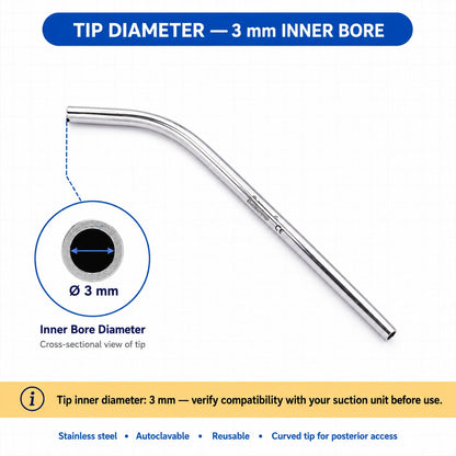 GDC Metal Suction Tip 3.0mm - ASPCT4
