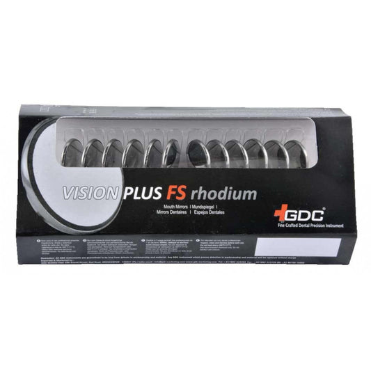 GDC Mouth Mirror Tops Fs Rhodium Coated Pack Of 12 - 5 - MMTFS5