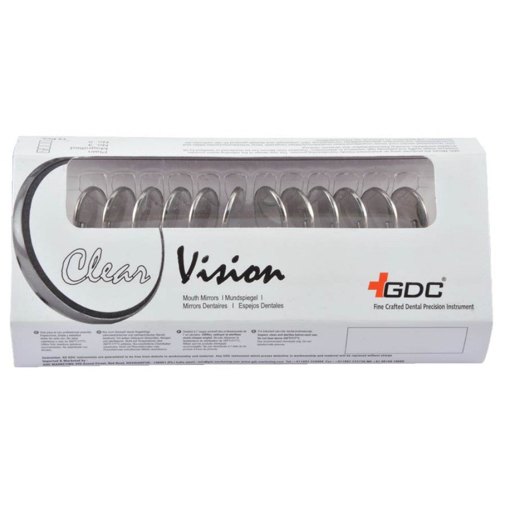 GDC Mouth Mirror Tops Magnified Pack Of 12 - 4 - MMTM4