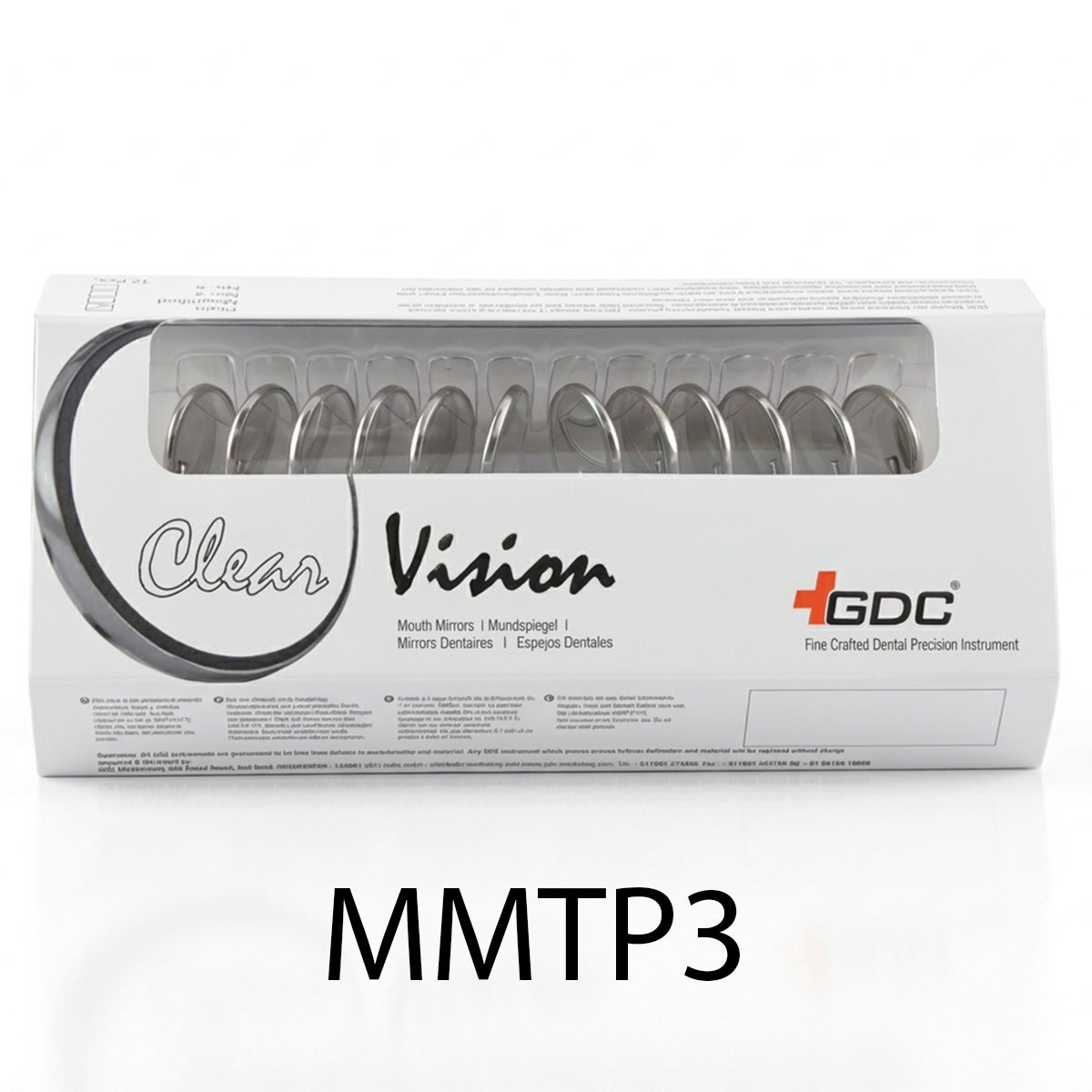 GDC Mouth Mirror Tops Plain Pack Of 12 - 3 - MMTP3