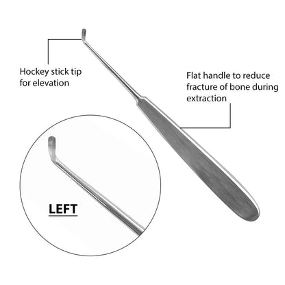 GDC Root Elevator Warwick James Left Standard - EWJL