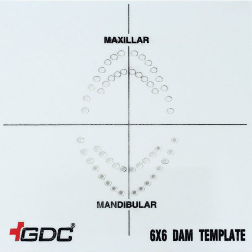 GDC Rubber Dam Template 6x6 - RDT