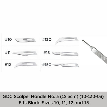 GDC Scalpel Handle No.3 - 12.5cm - 10-130-03