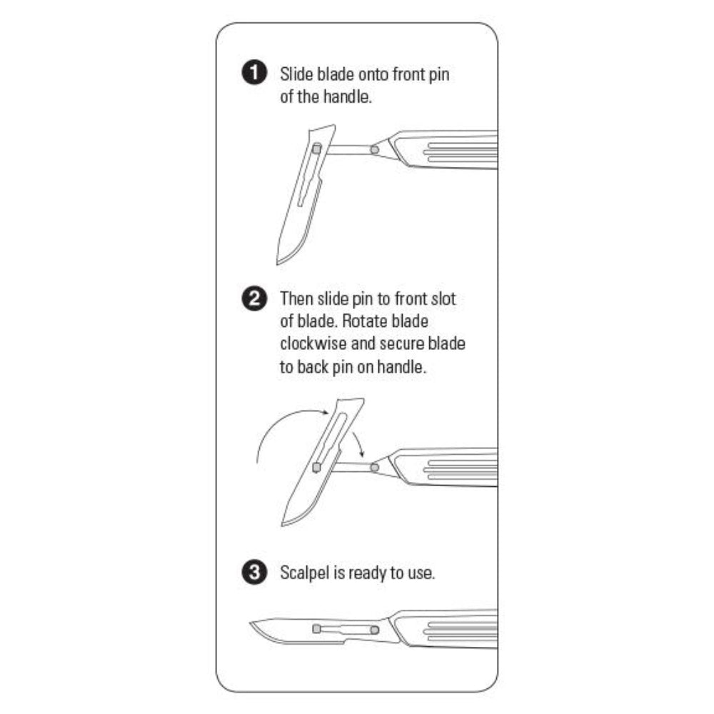 GDC Scalpel Handle With Scale No.3 - 12.5cm - 10-130-03E