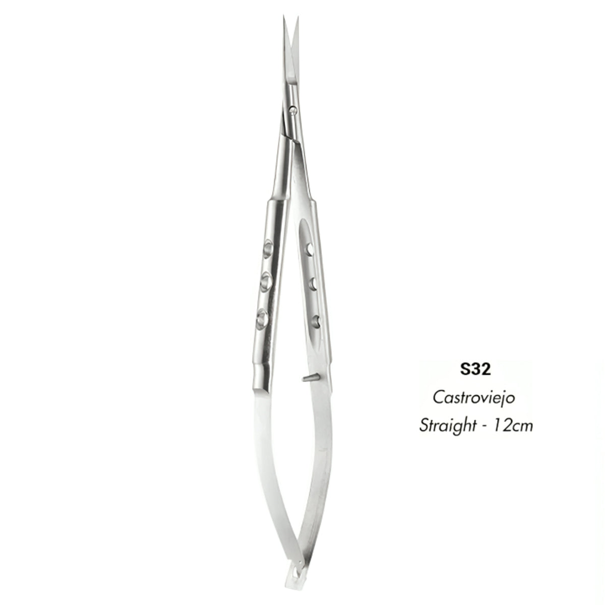 GDC Scissors Castroviejo - Straight 12cm - S32