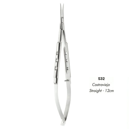 GDC Scissors Castroviejo - Straight 12cm - S32