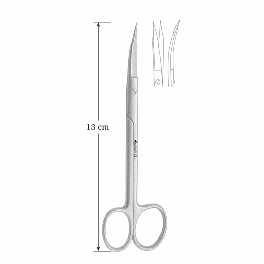 GDC Scissors Goldman Fox Curved 13cm - S16C