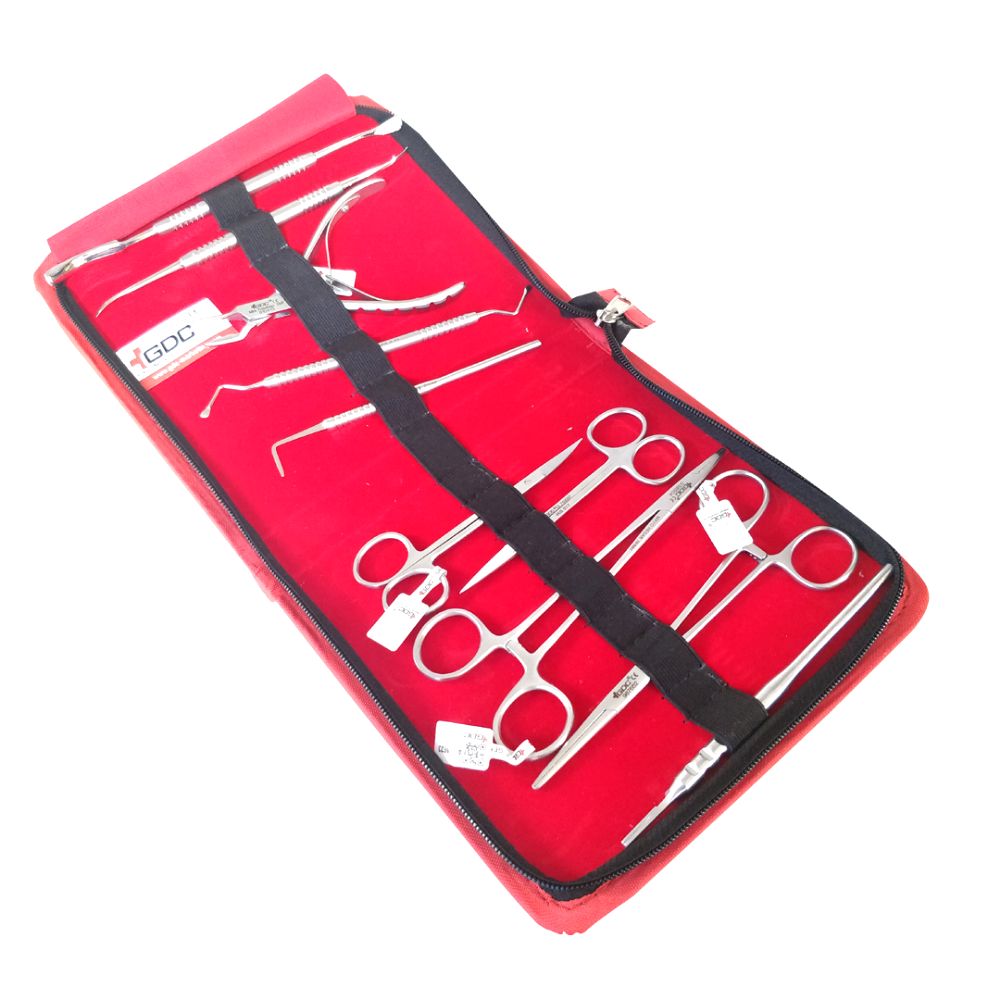 GDC Surgical Instruments Set of 10 In Pouch - SISP10
