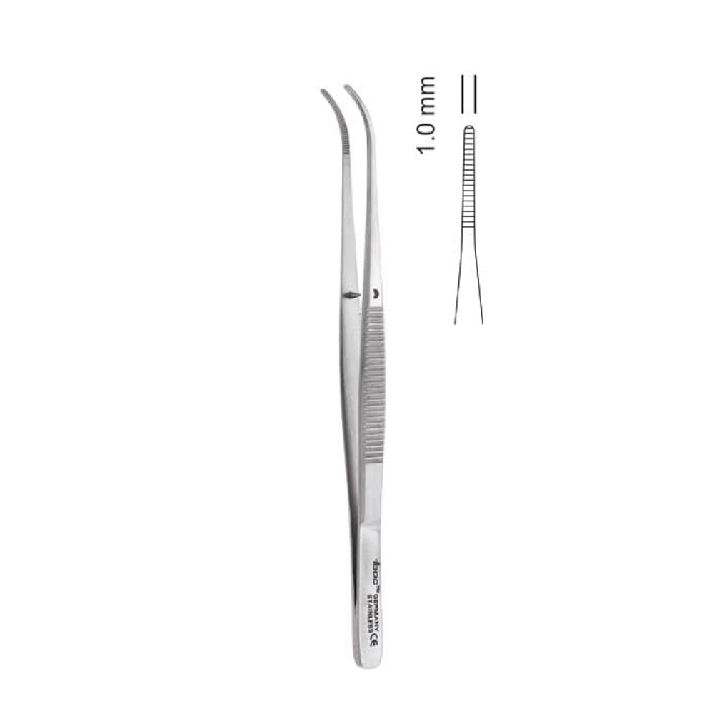 GDC Tissue Forceps Semken - Curved 12.5cm - TP32