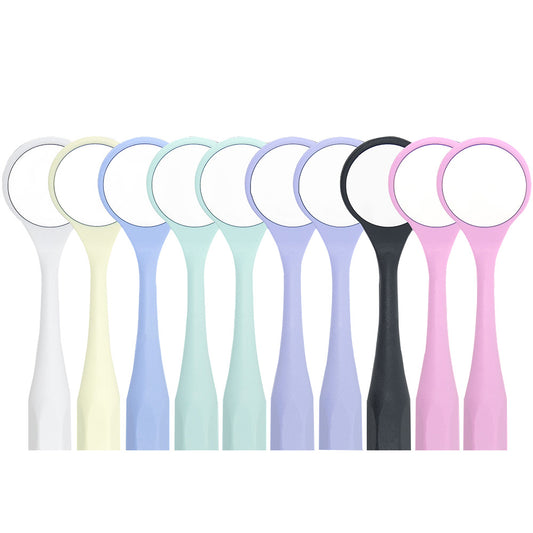 HAHNENKRATT Relax FS Rhodium Mouth Mirror #5 Set Assorted PCK OF 10