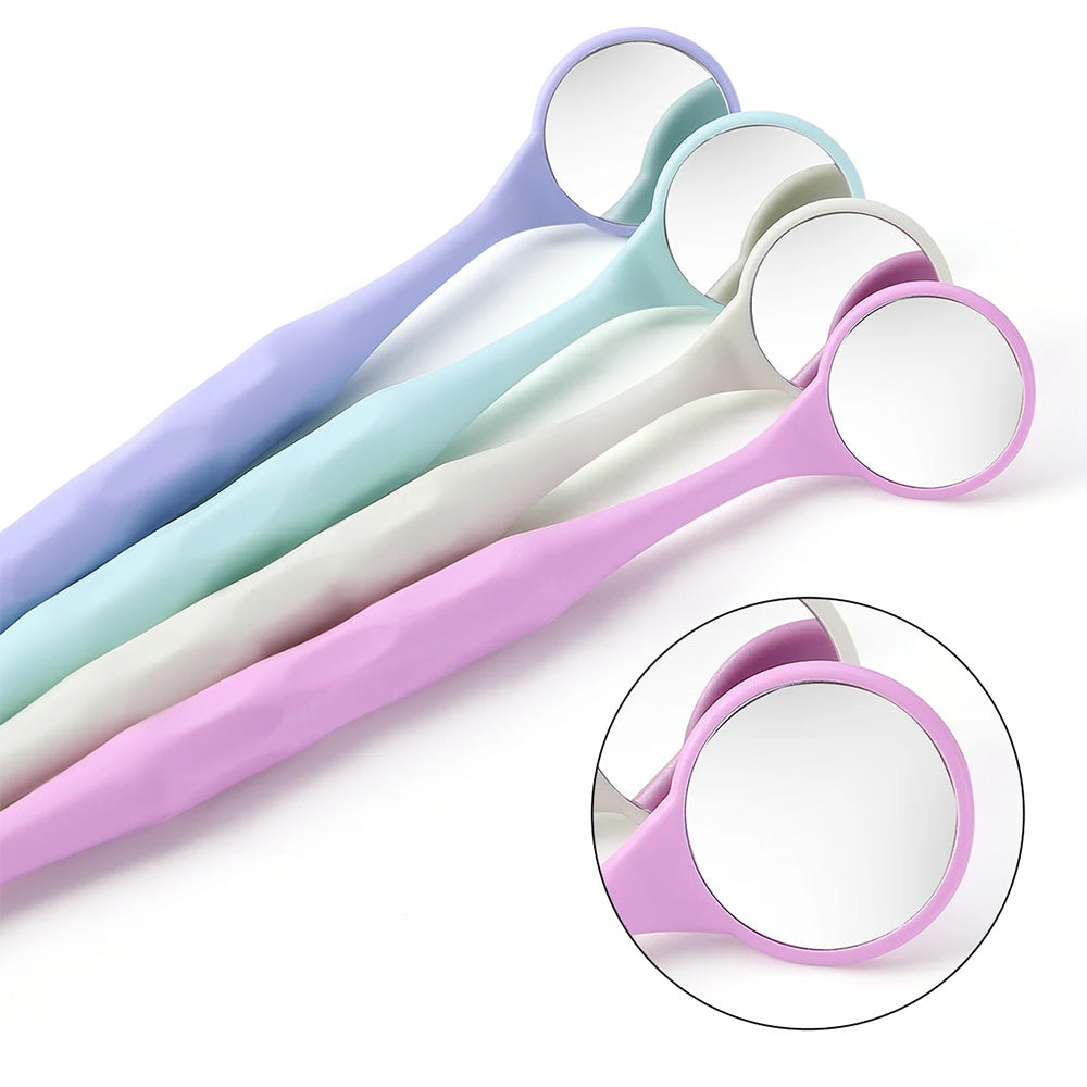 HAHNENKRATT Relax FS Rhodium Mouth Mirror #5 Set Assorted PCK OF 10