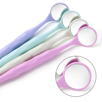 HAHNENKRATT Relax FS Rhodium Mouth Mirror #5 Set Assorted PCK OF 10