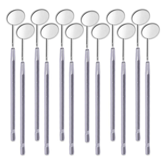 JENIN Dental Mouth Mirror No.5 With Handle | Pack of 12