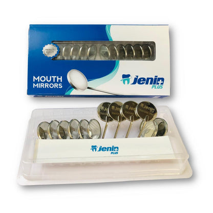 JENIN Plus Dental Mouth Mirror Tops | NO-5 Pack OF 12 PCS | Mouth Mirrors with Best Reflection and Image Quality