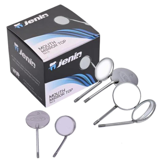 JENIN Mouth Mirror Tops NO-5 | Pack OF 12 PCS | Mouth Mirrors with Best Reflection and Image Quality