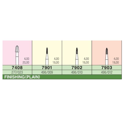 MANI Carbide Bur FG - Finishing Plain