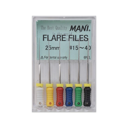 MANI Flare Files 25MM | HAND-USE Dental Flare Files