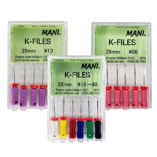 MANI K-Files 28MM | Cleaning and Shaping of the Root Canal System Dental K-File