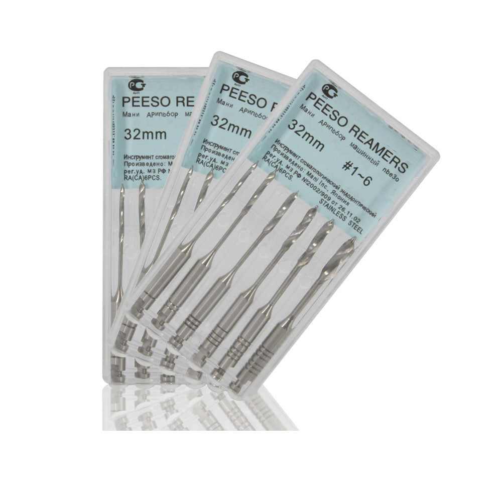 MANI Peeso Reamers 32MM | Reamers Ideal for Widening and Paralleling Root Canals for Post Core Preparations