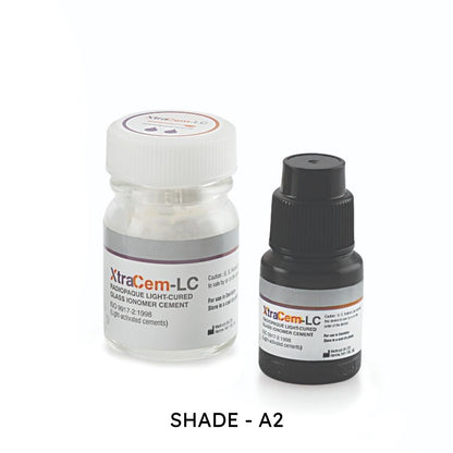 MEDICEPT Xtracem - LC - A2 Shade Light Cure Glass Ionomer Cement