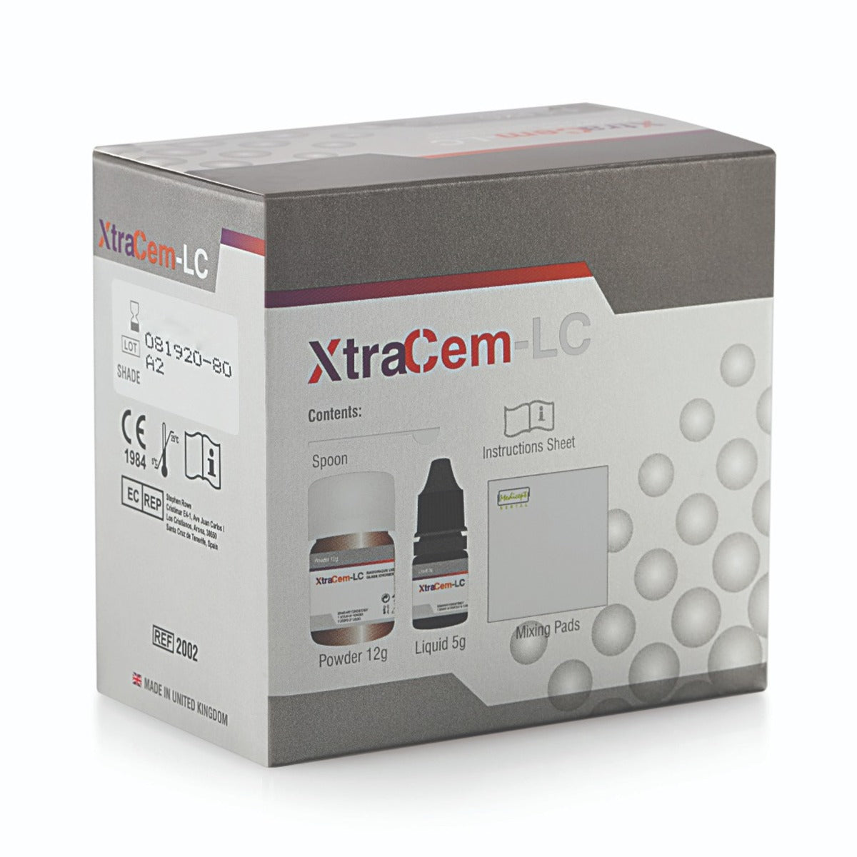 MEDICEPT Xtracem - LC - A2 Shade Light Cure Glass Ionomer Cement