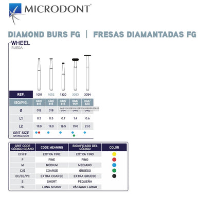 MICRODONT Diamond Burs | Dental Diamond Burs