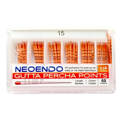 NEOENDO 4% GP Points | Length Marked Gutta Perch Points