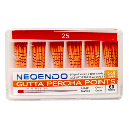 NEOENDO 4% GP Points | Length Marked Gutta Perch Points
