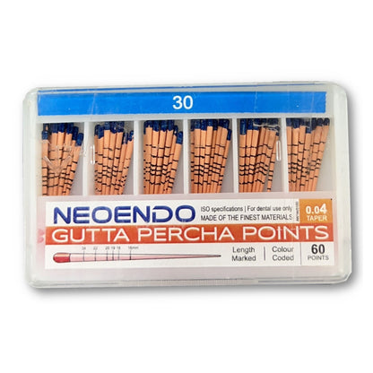 NEOENDO 4% GP Points | Length Marked Gutta Perch Points