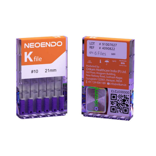 NeoEndo 21MM Hand K-File | Stainless Steel Dental Hand K-Files